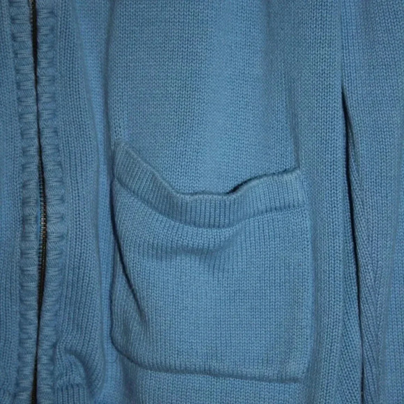 The Vermont Country Store Zip Up Medium Sweater with Pockets Modest - Picture 3 of 15